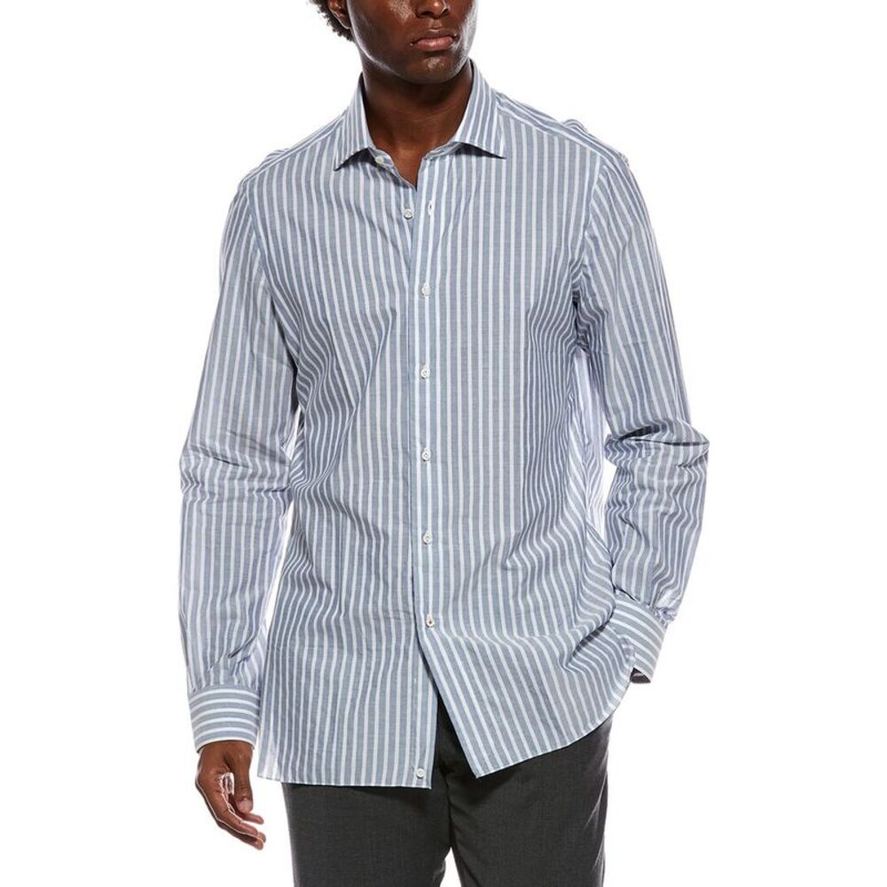 Isaia Mens  Milano Shirt, White